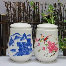 龙纹青花陶瓷茶叶罐 传统工艺与现代定制的完美融合